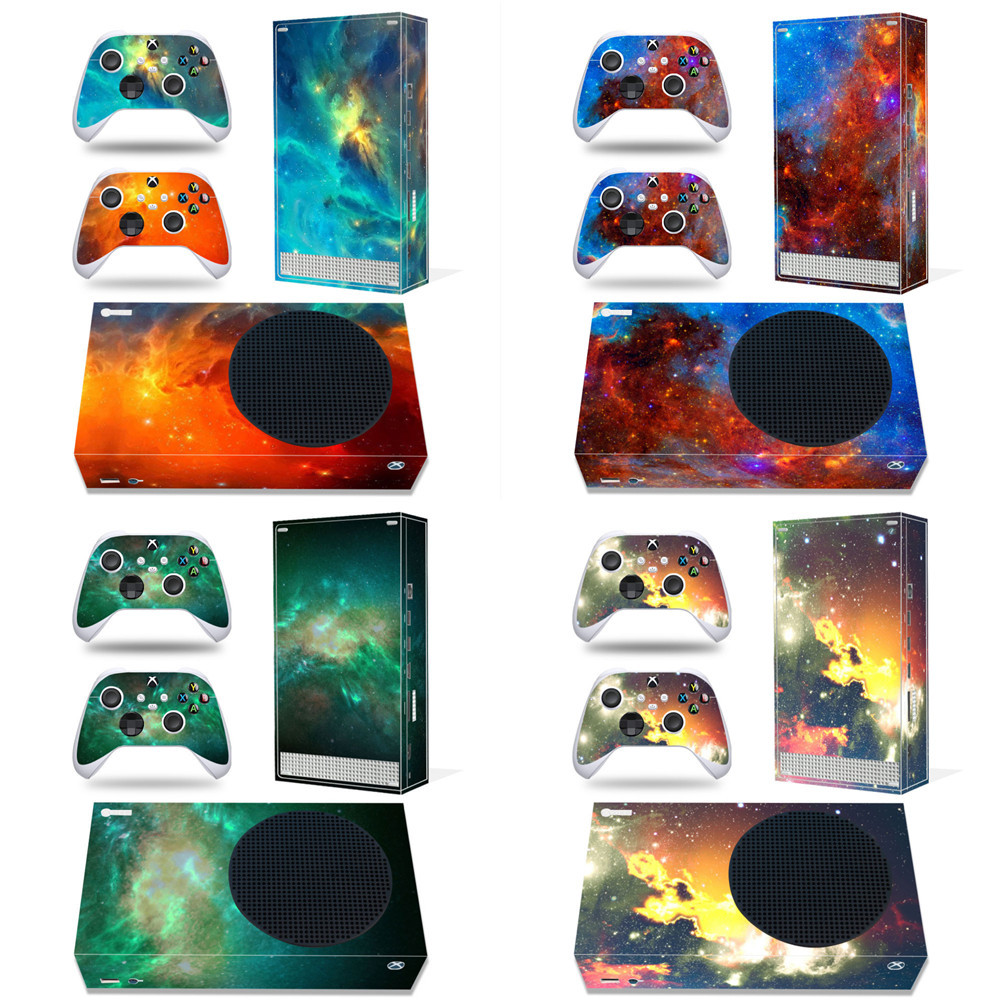 Microsoft Console Xbox Series S - สติกเกอร์ลายท้องฟ้าเต็มตัวสำหรับเครื่องเล่น Xbox Series S และคอนโทรลเลอร์ พื้นผิวด้าน