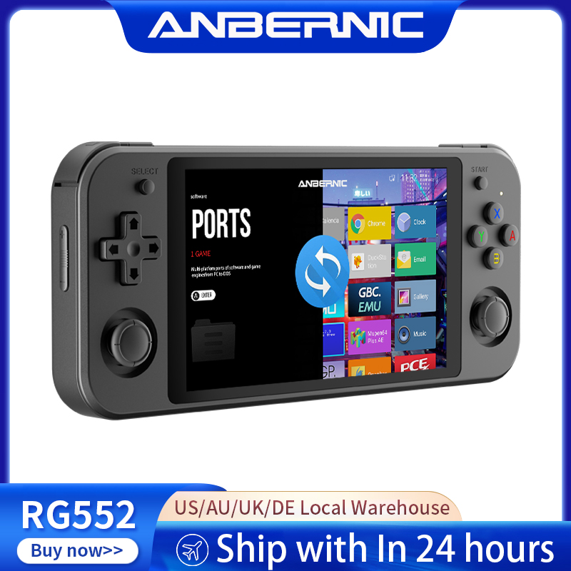 Gaming Console G90 - เครื่องเล่นเกมพกพา Anbernic RG552 หน้าจอสัมผัส IPS ขนาด