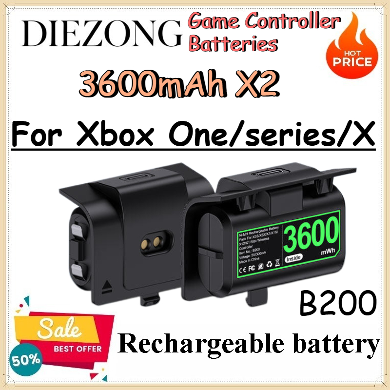 Microsoft Console Xbox Series S - แบตเตอรี่คอนโทรลเลอร์เกม 3600mAh สองก้อน สำหรับ Xbox One/series/X