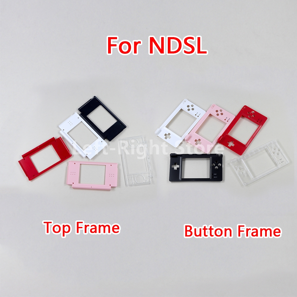 Gaming Console Display - 1PCS สําหรับ NDSL ด้านบนปุ่มล่างหน้าจอ LCD กรอบเปลือกด้านหน้าปกหลังกรณีเปลือกพลาสติกสําหรับ
