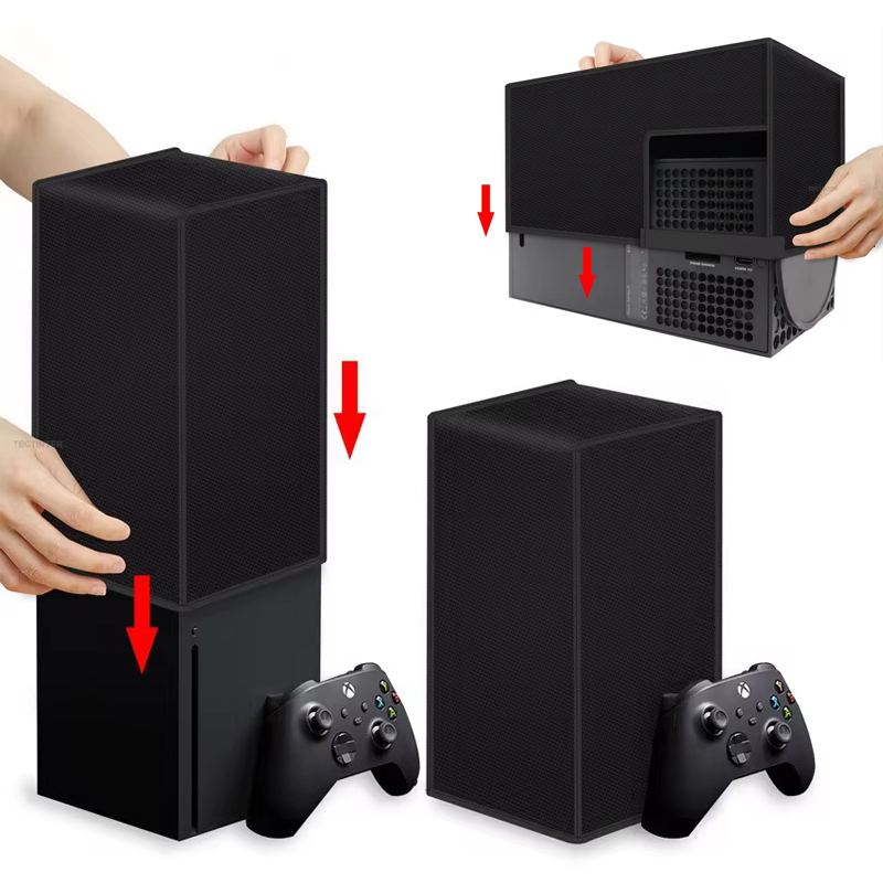Microsoft Console Xbox Series S - ฝาครอบกันฝุ่นสำหรับคอนโซล Xbox Series s/x กันรอยอุปกรณ์เสริมฝาครอบป้องกันแนวตั้งแบบกันน้ำแนวแนวนอน
