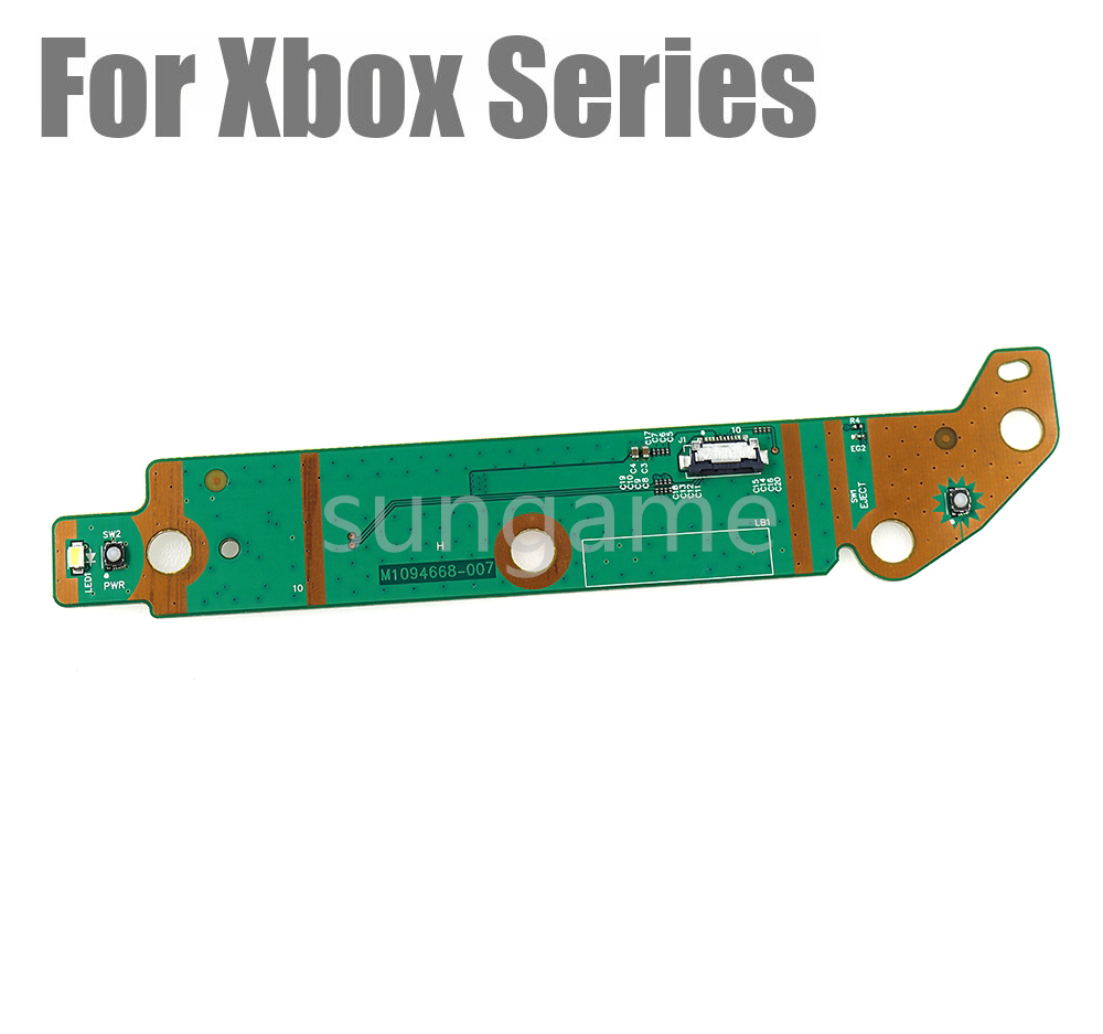 Microsoft Console Xbox Series X - อะแดปเตอร์ไฟฟ้า 1 ชิ้น พร้อมสายแพรสวิตช์เปิด-ปิด สำหรับเปลี่ยนบอร์ดสวิตช์เปิด-ปิดของเครื่องเล่นเกม XBOX