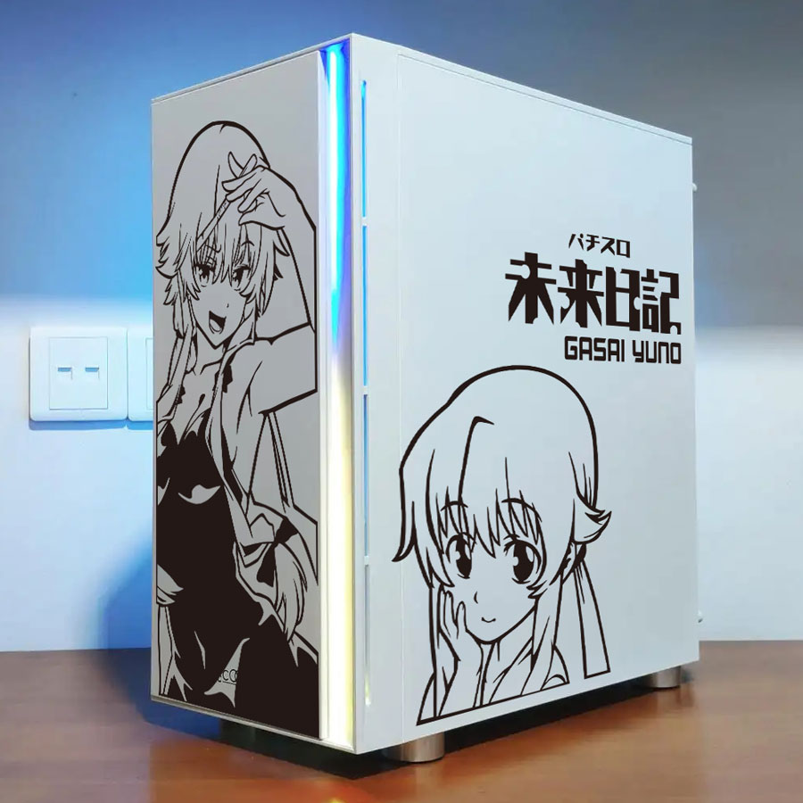 สติกเกอร์อนิเมะ Future Diary ส - Console Gaming Pc Case บทวิจารณ์และราคา
