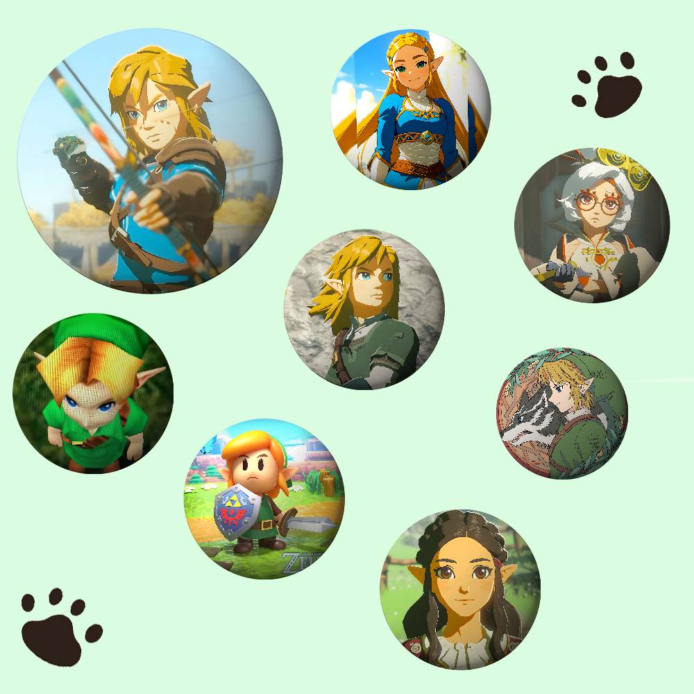 เข็มกลัดโลหะรูปตัวละครจากเกม T - Gaming Console Zelda บทวิจารณ์และราคา