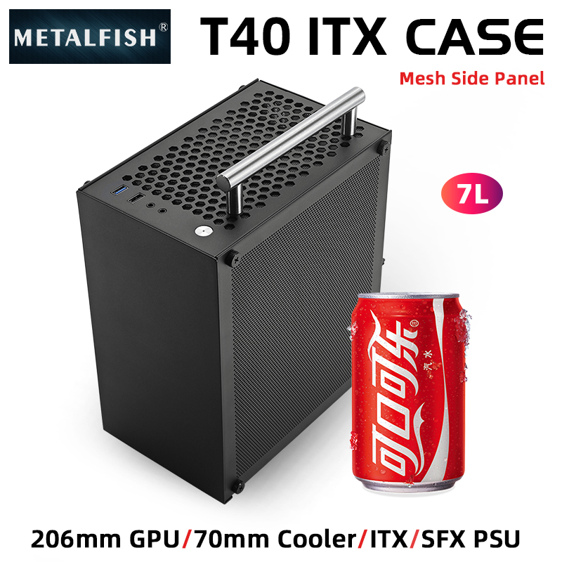 METALFISH T40 Mini ITX สีดํา 7 - Console Gaming Pc Case บทวิจารณ์และราคา