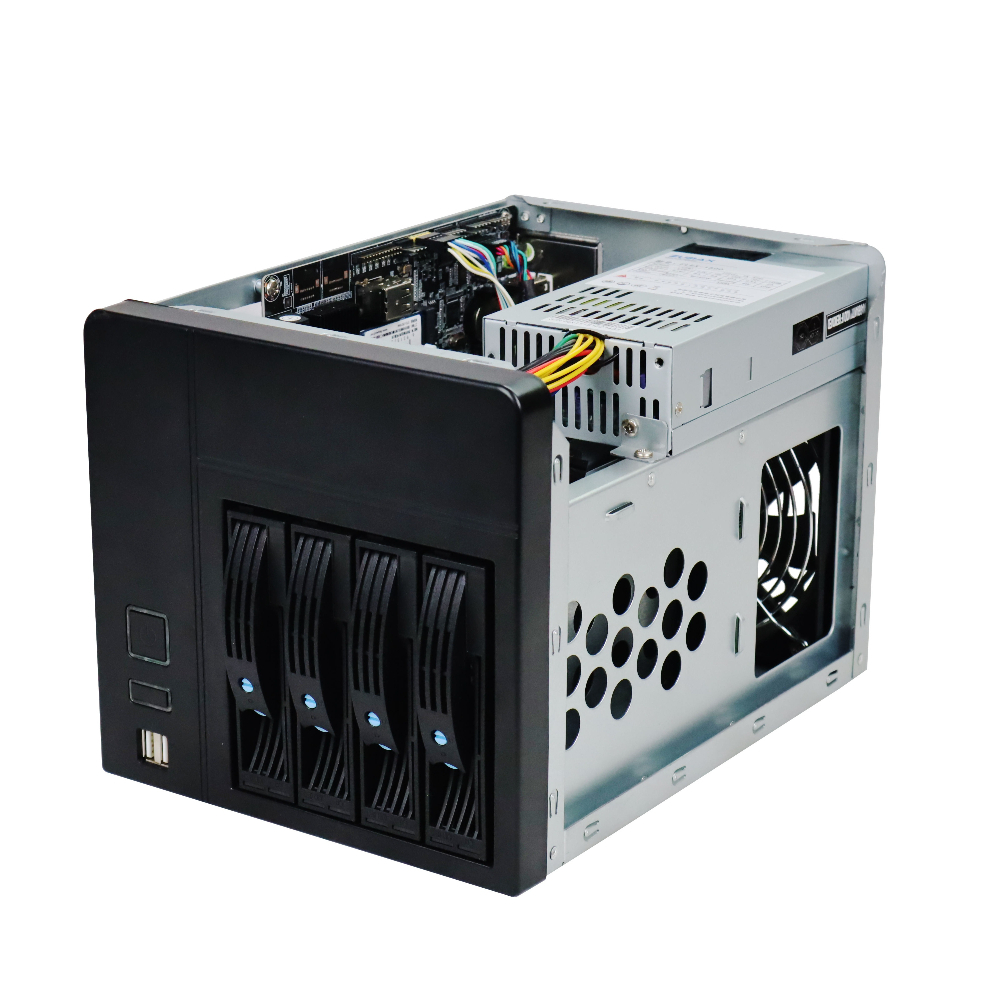 เคส NAS-4 แบบ 4 ช่องสำหรับเซิร - Console Gaming Pc Case บทวิจารณ์และราคา