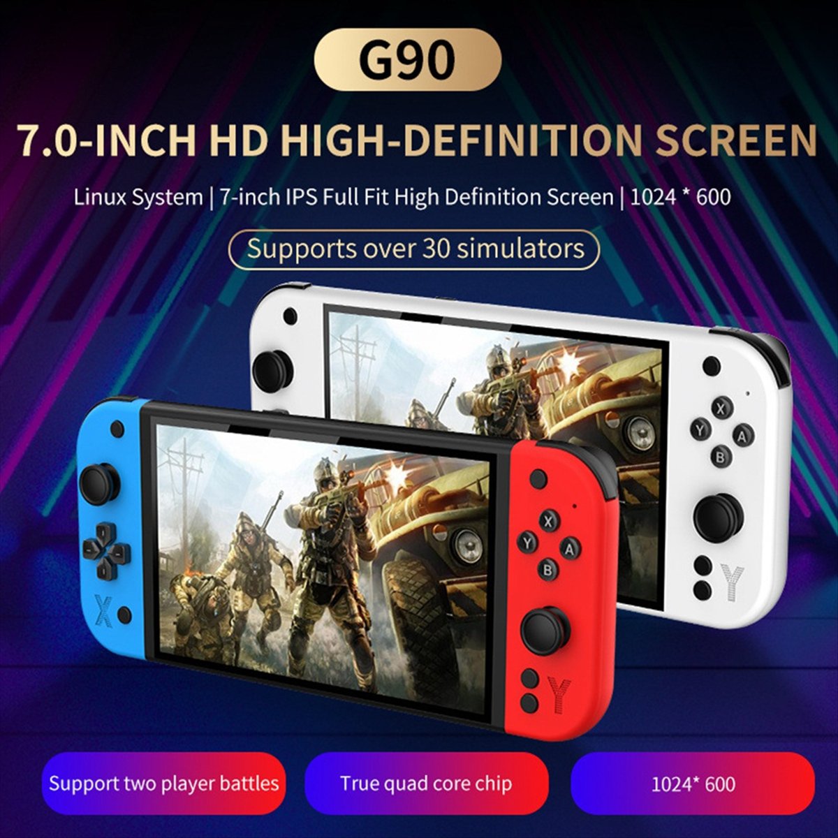 เครื่องเล่นเกมพกพา A99Z G90 หน - Gaming Console G90 บทวิจารณ์และราคา